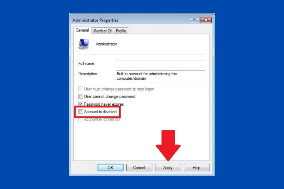 How to enable the Administrator account in Windows 7