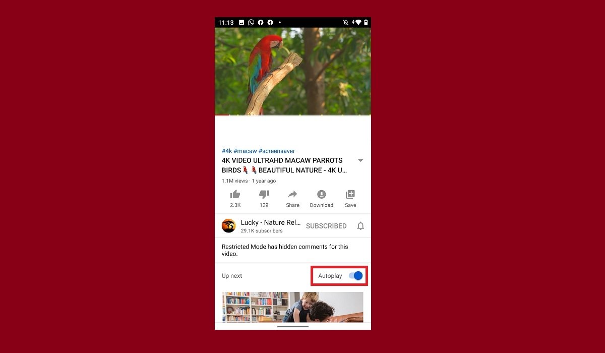 Comment désactiver la lecture automatique des vidéos de YouTube sous Android