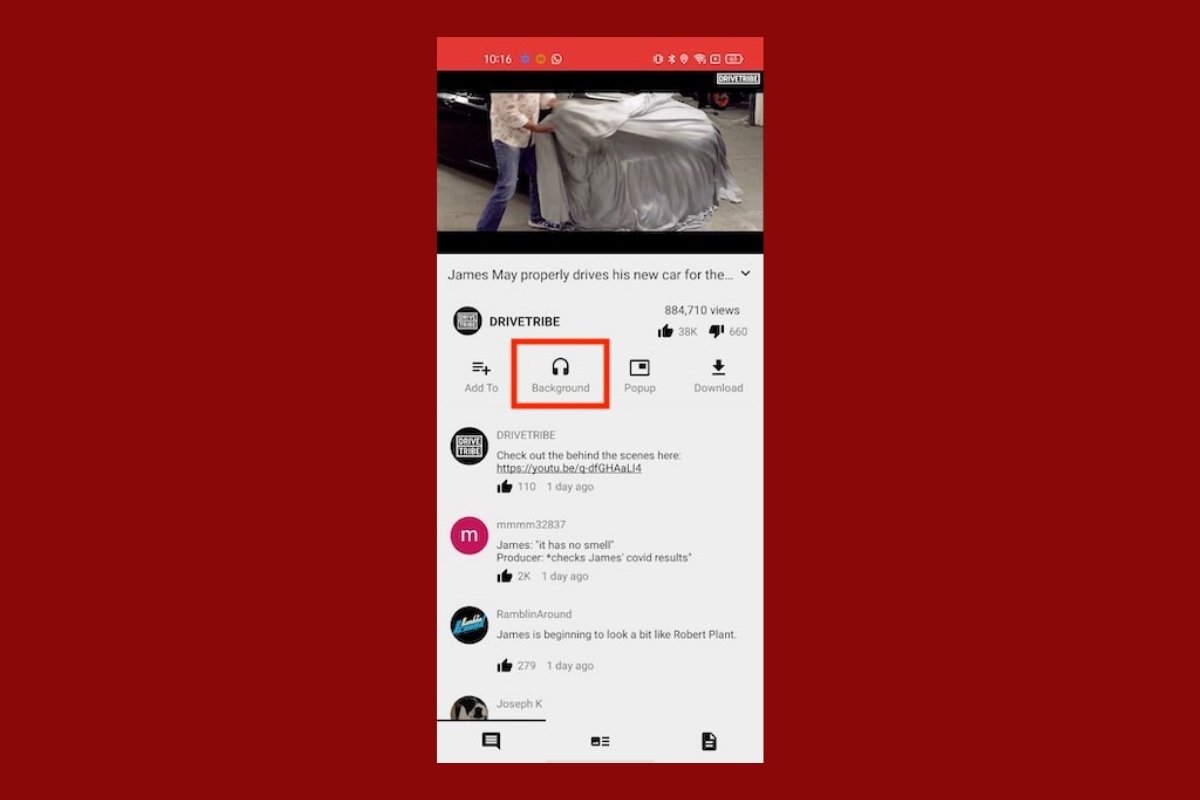 How to listen to YouTube in the background from Android