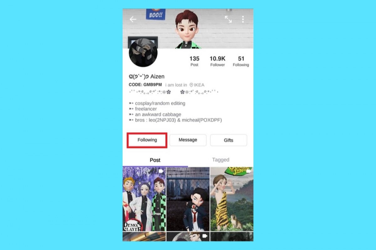 How to follow other users in Zepeto