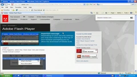 Как включить flash player в internet explorer